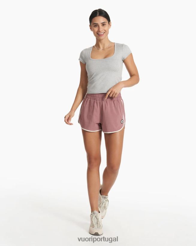 bloco de cores marsala Cardiff curto mulheres Vuori 68NJ8J202 roupas
