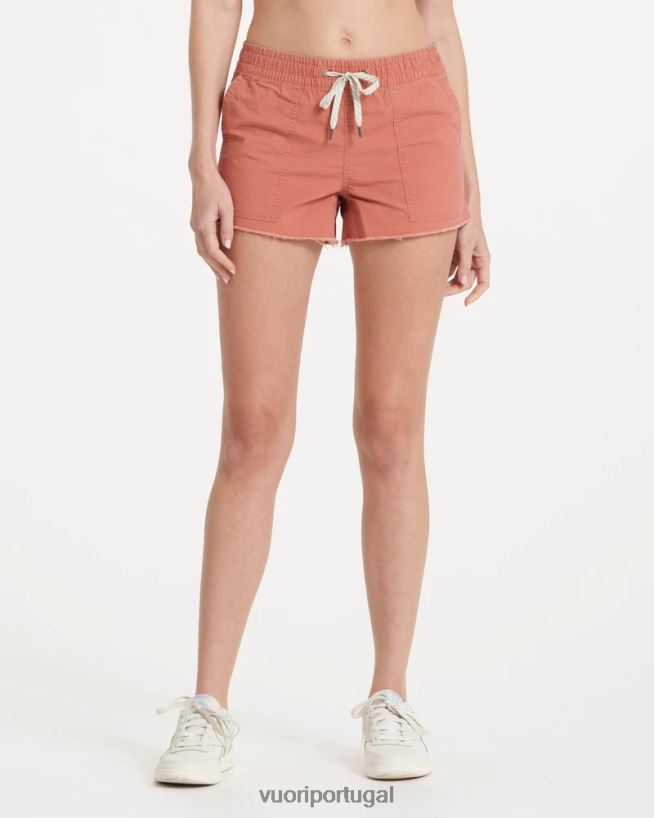 canela short vintage ripstop mulheres Vuori 68NJ8J229 roupas