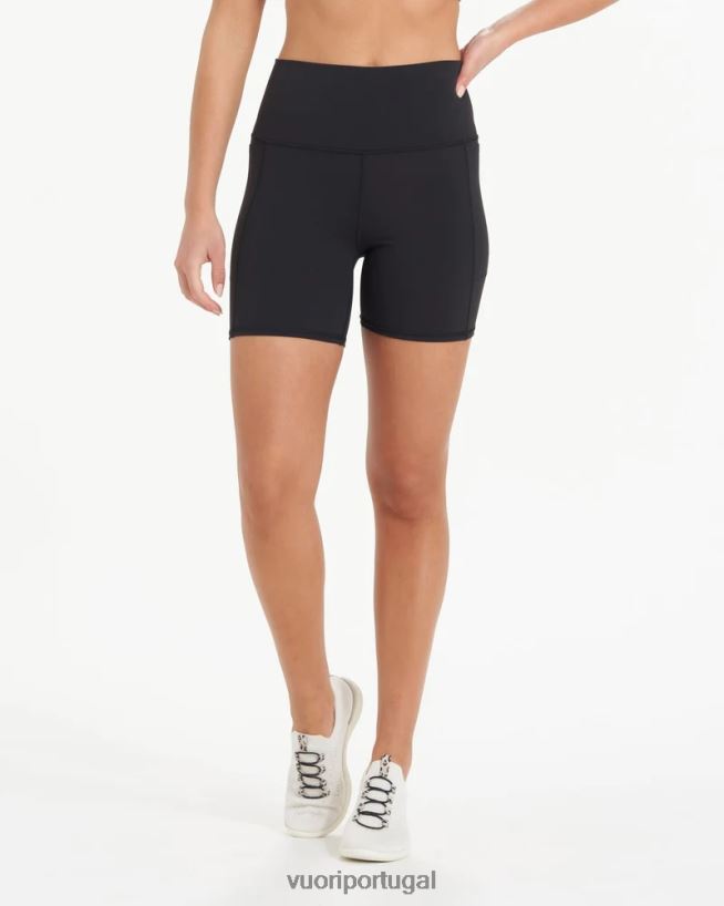 preto short de bolso de estúdio mulheres Vuori 68NJ8J209 roupas