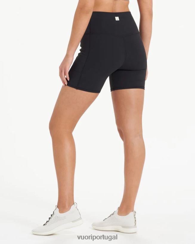 preto short de bolso de estúdio mulheres Vuori 68NJ8J209 roupas