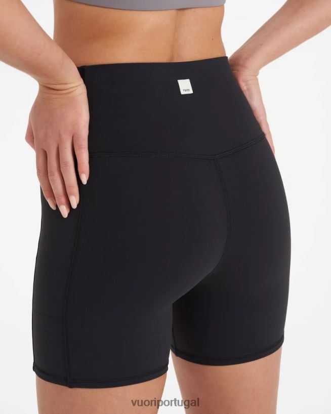 preto short de bolso de estúdio mulheres Vuori 68NJ8J209 roupas