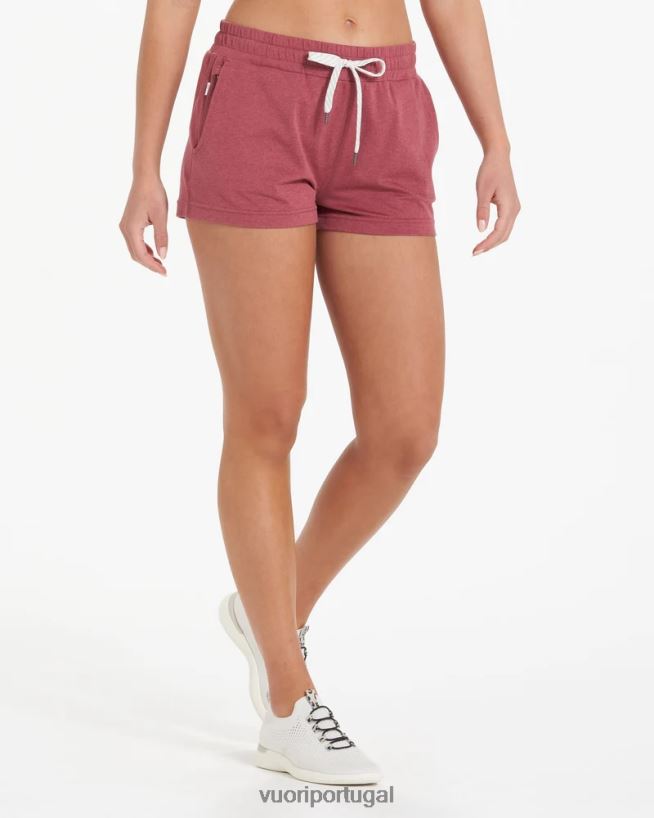 urze rosa do deserto halo desempenho curto mulheres Vuori 68NJ8J219 roupas