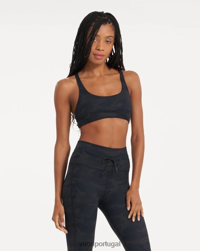 camuflagem preta sutiã yosemite mulheres Vuori 68NJ8J8 roupas