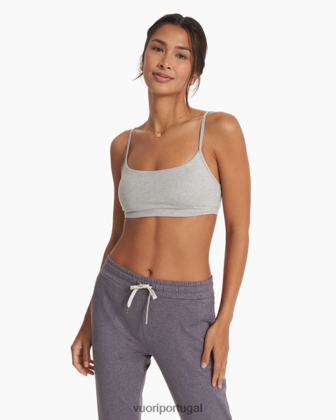 urze cinza claro sutiã essencial halo mulheres Vuori 68NJ8J2 roupas