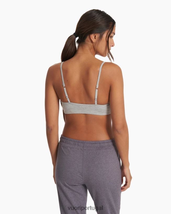 urze cinza claro sutiã essencial halo mulheres Vuori 68NJ8J2 roupas