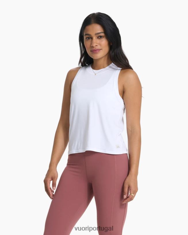 branco topo de energia mulheres Vuori 68NJ8J46 roupas