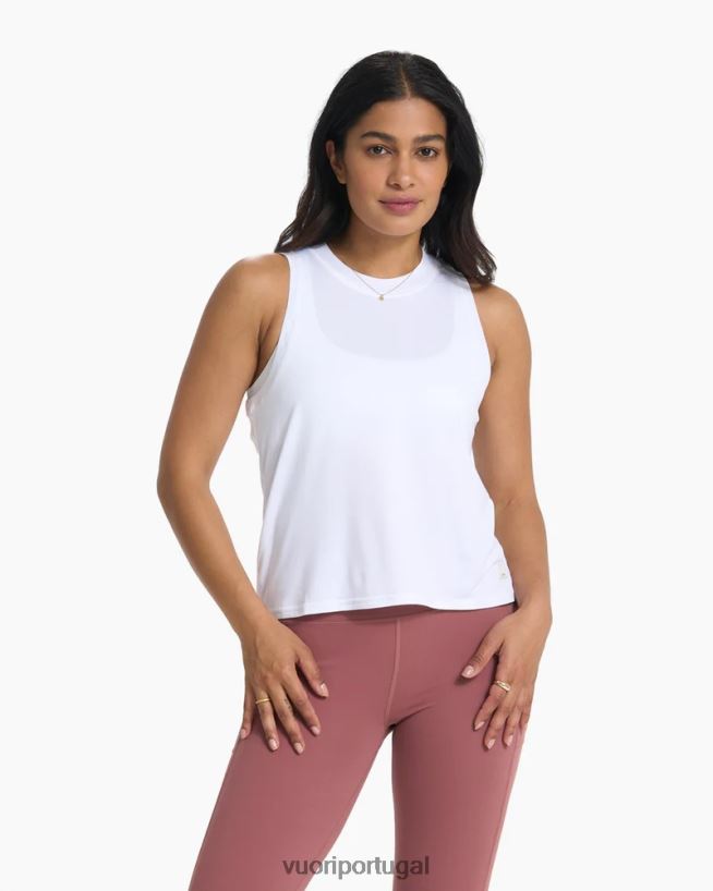 branco topo de energia mulheres Vuori 68NJ8J46 roupas