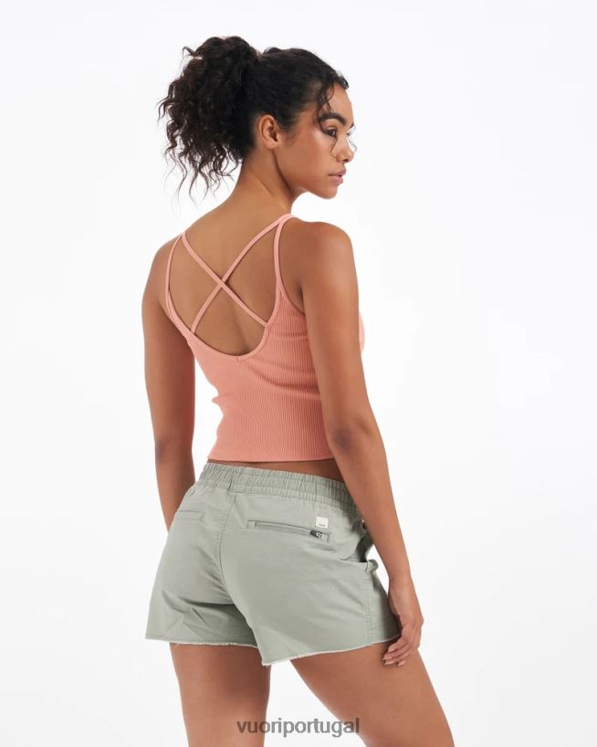 canela clara tanque de colheita de costela mulheres Vuori 68NJ8J74 roupas