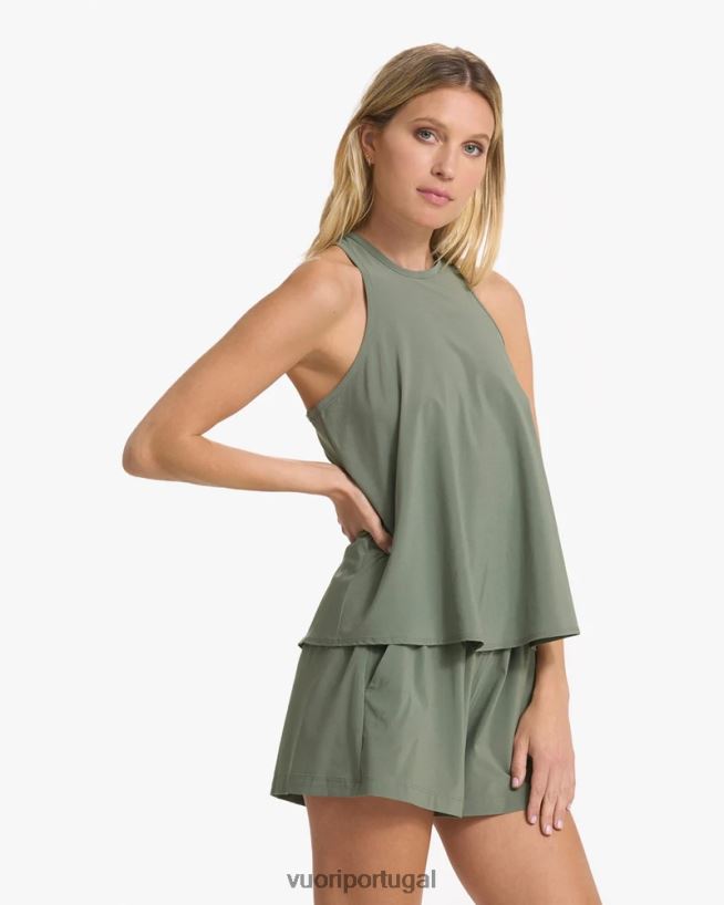 pistache tanque de vila mulheres Vuori 68NJ8J31 roupas