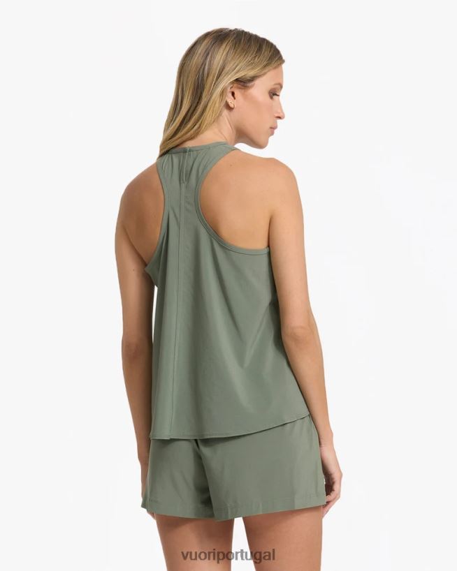 pistache tanque de vila mulheres Vuori 68NJ8J31 roupas