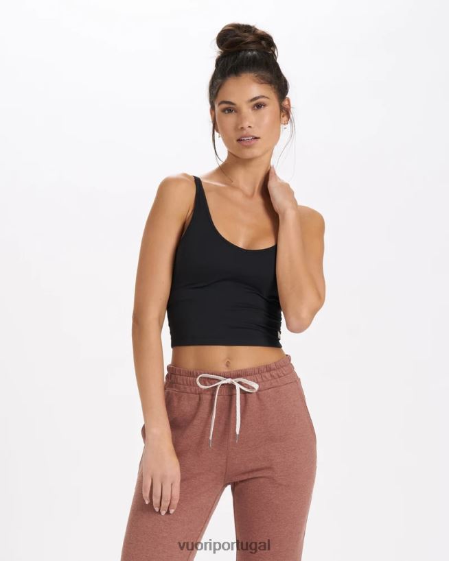 preto colheita de desempenho halo mulheres Vuori 68NJ8J42 roupas