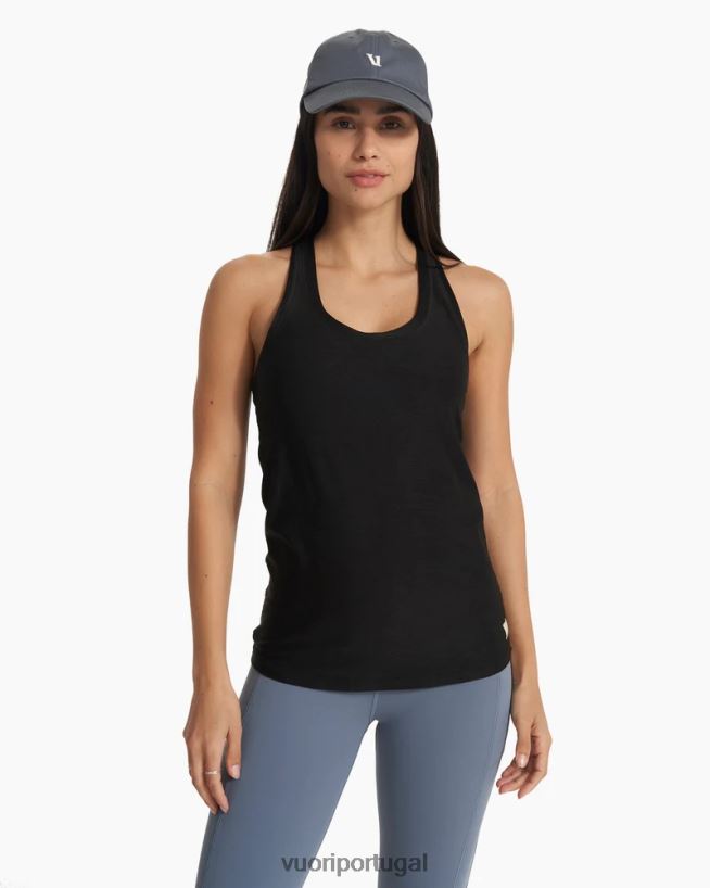 preto tanque de desempenho lux mulheres Vuori 68NJ8J56 roupas