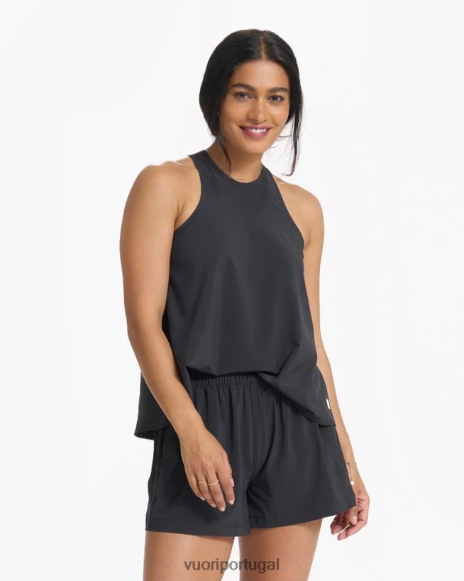 preto tanque de vila mulheres Vuori 68NJ8J30 roupas