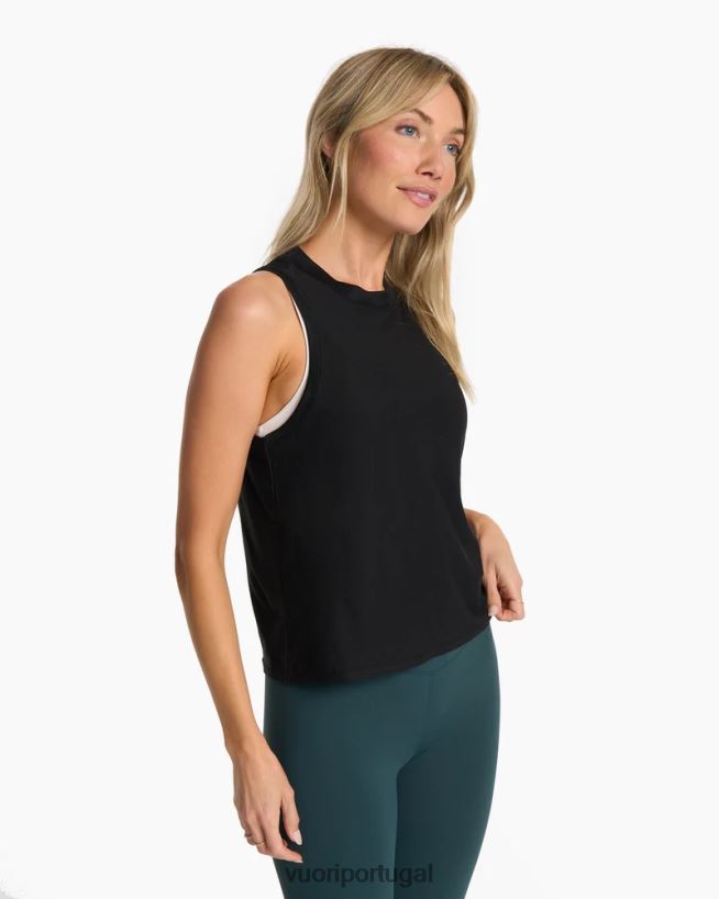 preto topo de energia mulheres Vuori 68NJ8J48 roupas