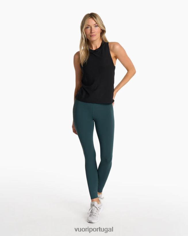 preto topo de energia mulheres Vuori 68NJ8J48 roupas