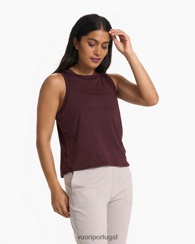 urze rubi topo de energia mulheres Vuori 68NJ8J108 roupas