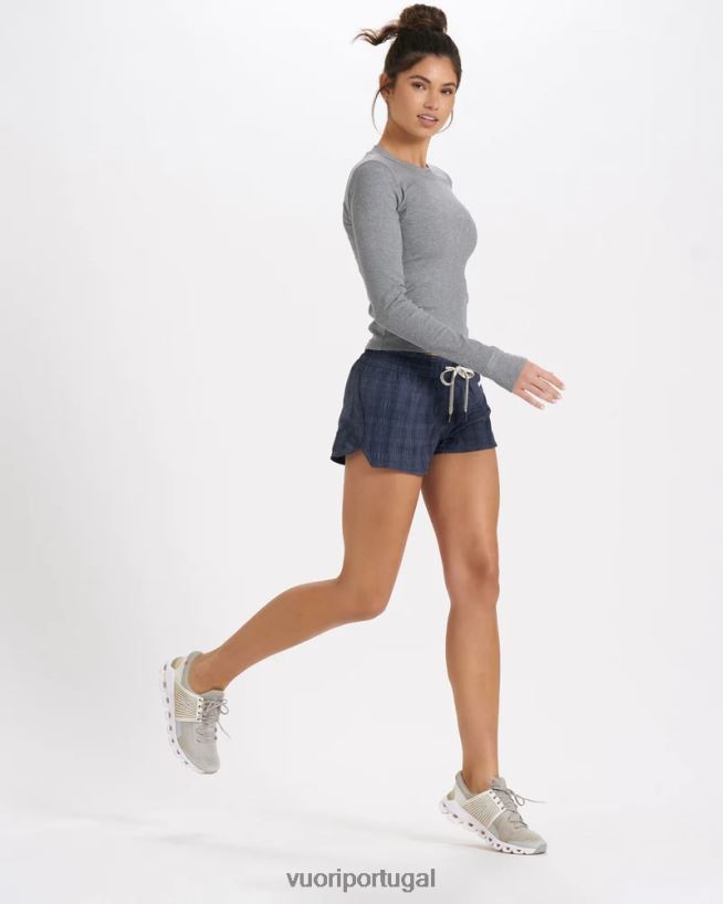 cinza claro médio camiseta mudra de manga comprida mulheres Vuori 68NJ8J133 roupas