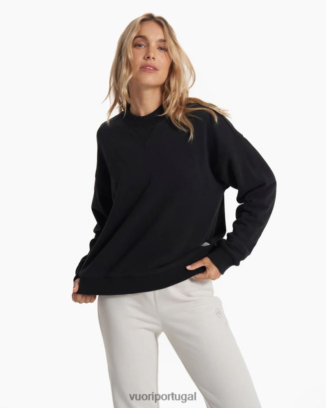 preto tripulação de sedona mulheres Vuori 68NJ8J118 roupas