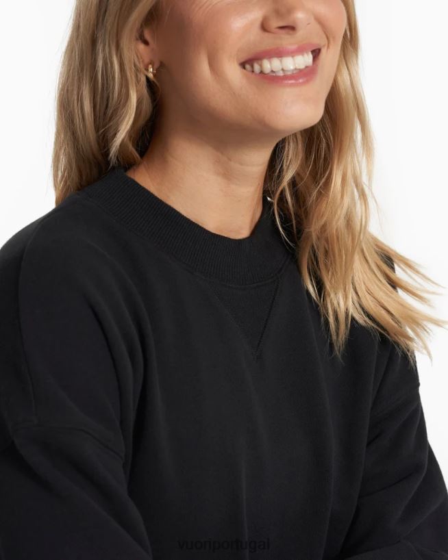 preto tripulação de sedona mulheres Vuori 68NJ8J118 roupas