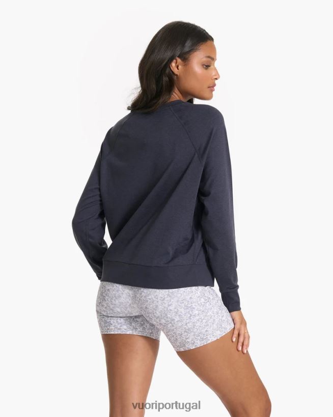 urze da meia-noite tripulação halo de manga longa mulheres Vuori 68NJ8J116 roupas