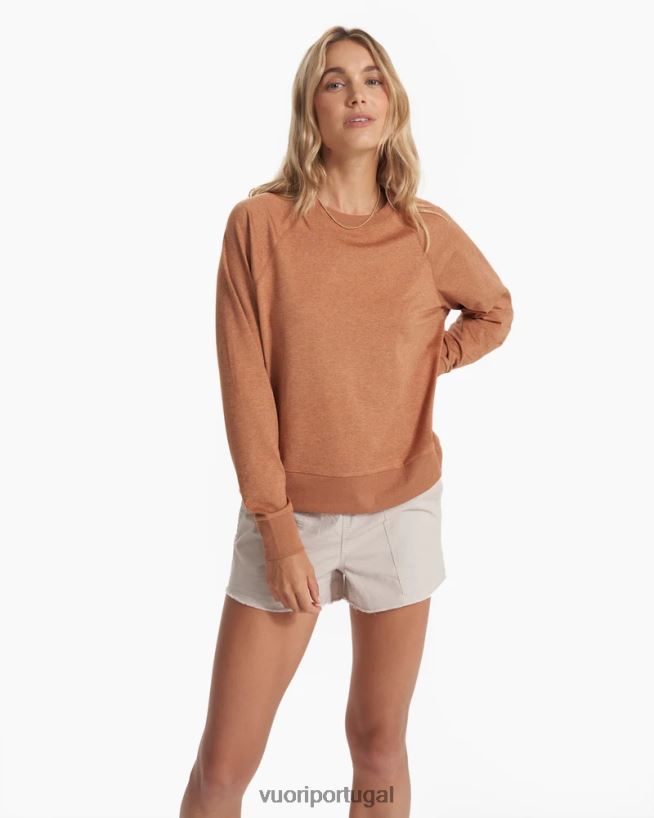 urze pau santo tripulação halo de manga longa mulheres Vuori 68NJ8J114 roupas