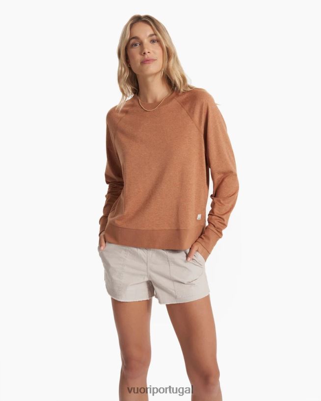 urze pau santo tripulação halo de manga longa mulheres Vuori 68NJ8J114 roupas