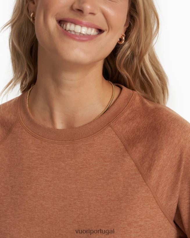 urze pau santo tripulação halo de manga longa mulheres Vuori 68NJ8J114 roupas