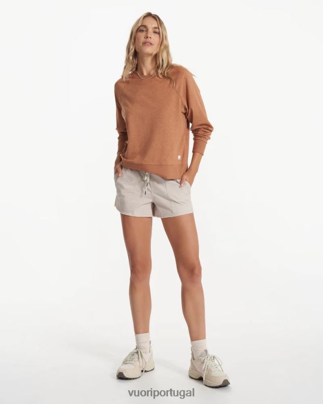 urze pau santo tripulação halo de manga longa mulheres Vuori 68NJ8J114 roupas