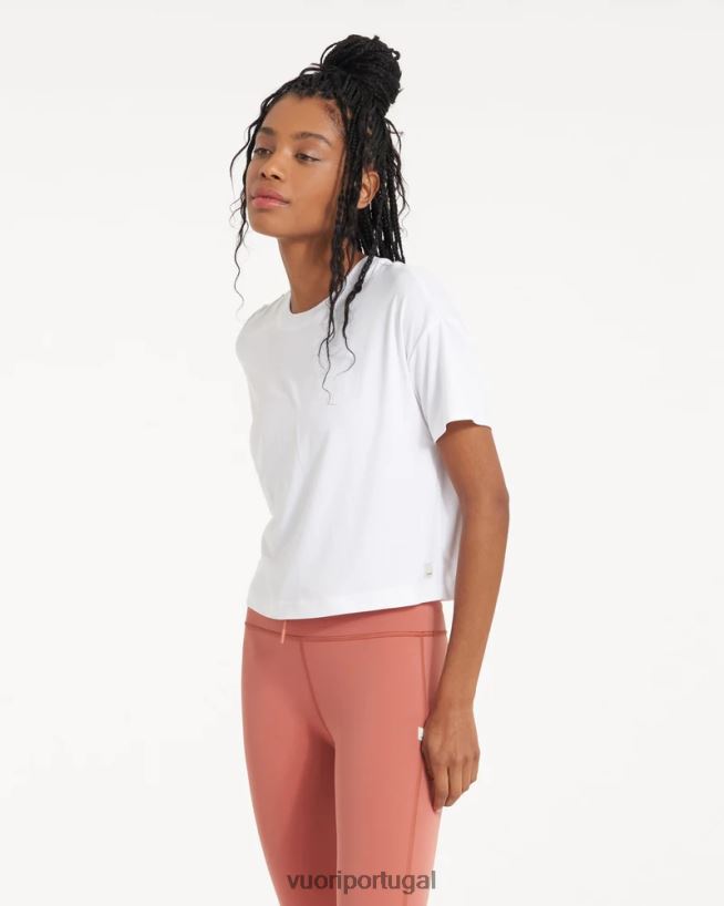 branco camiseta de energia mulheres Vuori 68NJ8J91 roupas