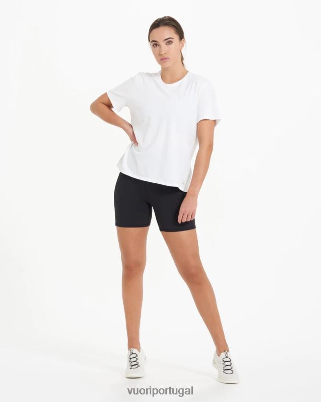 branco camiseta de penas mulheres Vuori 68NJ8J96 roupas