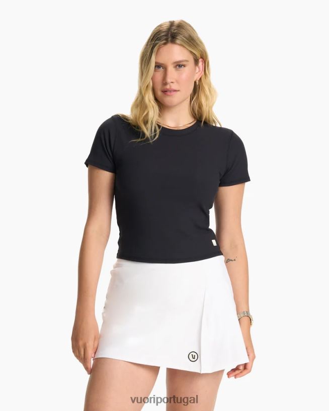 preto camiseta ajustada mudra mulheres Vuori 68NJ8J85 roupas