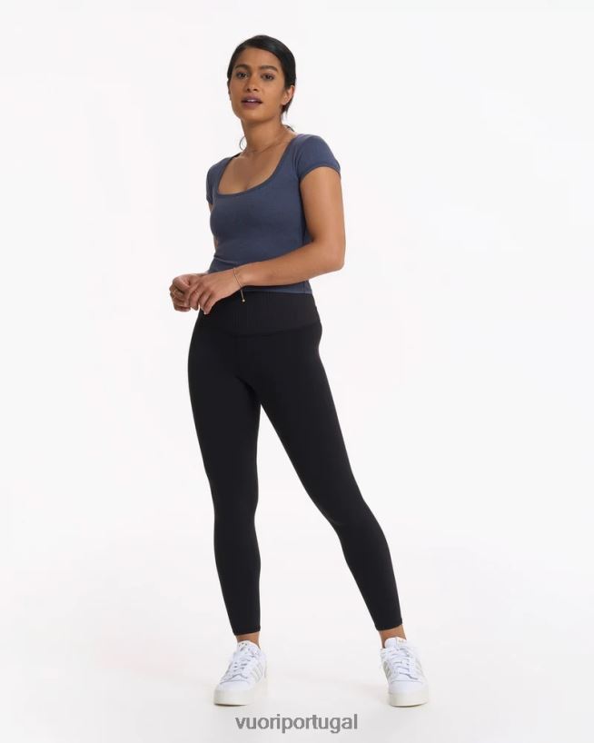 urze azul corte halo de manga curta mulheres Vuori 68NJ8J81 roupas