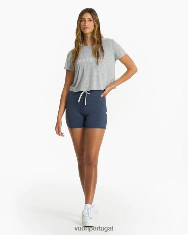 urze cinza bom dia camiseta mulheres Vuori 68NJ8J93 roupas