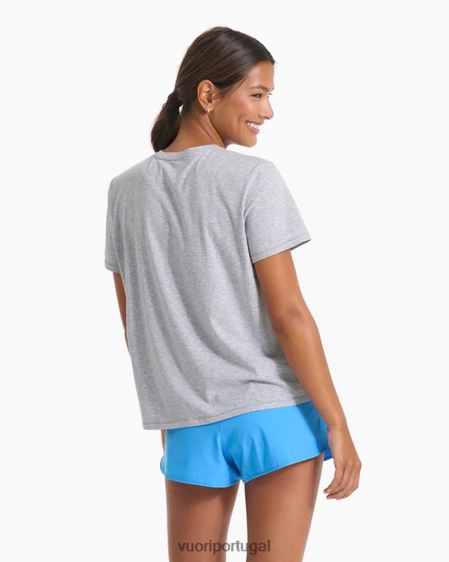 urze cinza camiseta de penas mulheres Vuori 68NJ8J97 roupas