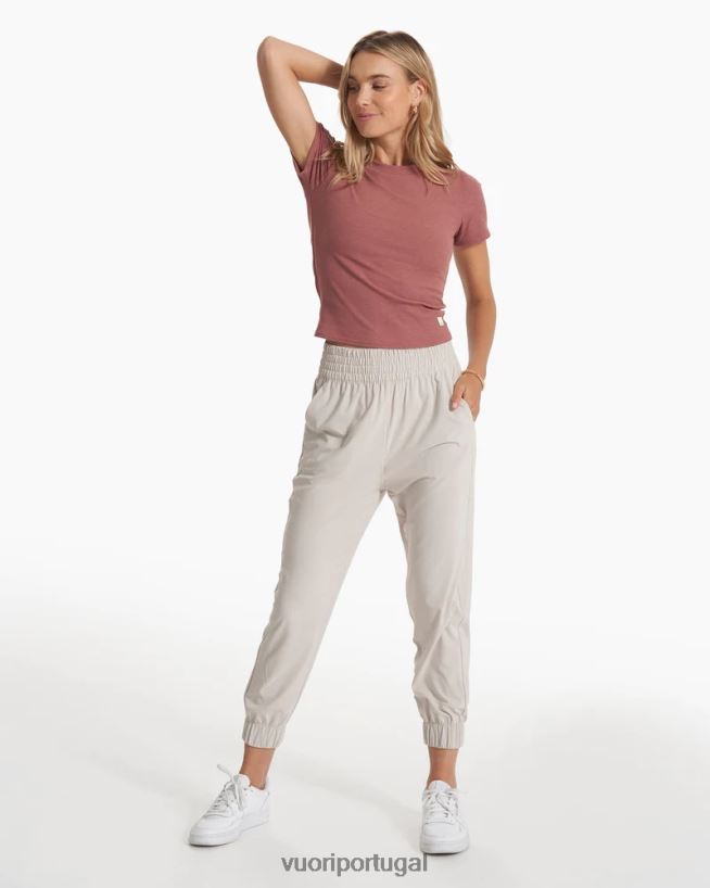 urze de jacarandá camiseta ajustada mudra mulheres Vuori 68NJ8J87 roupas