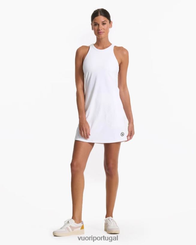 branco vestido de vôlei mulheres Vuori 68NJ8J352 roupas